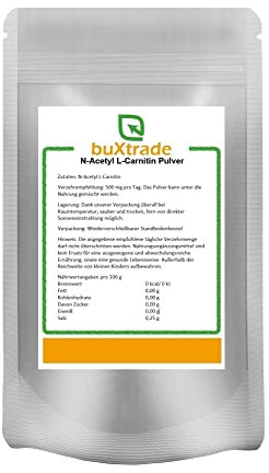 N-Acetyl-L-Carnitin Pulver | Non-GMO | Vegan | L-Carnitin | Buxtrade | verschiedene Mengen (10x 500 g)