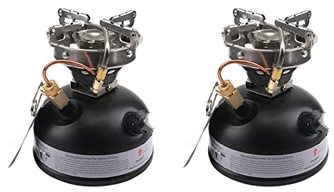 ZIUTPDAX 2X Fornello a Benzina Portatile Esterna Mini Liquido Combustibile Alcool Campeggio Picnic Bruciatore Benzina Olio Fornello Stoviglie