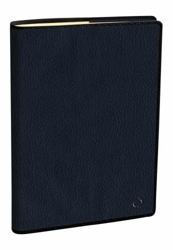 Quo Vadis - Kalender – 2025 – Präsident Prestige – Wochenkalender – Französisch – Marlow – Blau – 13 Monate von Dezember bis Dezember – 21 x 27 cm – Papier Clairefontaine Elfenbeinfarben – hergestellt