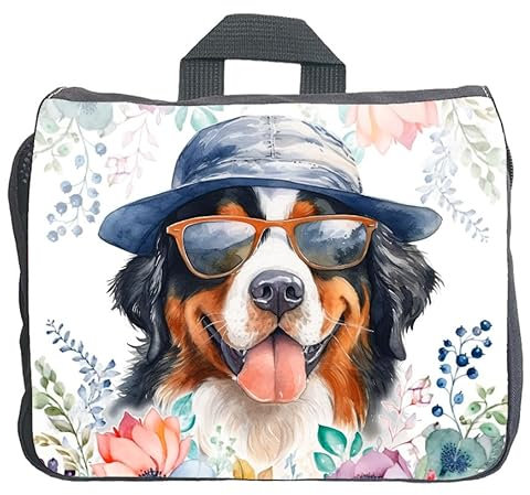 Cadouri Hundezubehörtasche mit Berner Sennenhund - Aufbewahrungstasche mit Hunderasse für Hundebesitzer - originelles Geschenk - handgefertigt