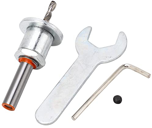 Holzspiralbohrer mit Senker und Verstellbare Tiefenstop, 4 x 8 mm Legiertem Stahl Holzbohrer Set 8mm Rundschaft Kegelsenker Bohrer für Holzbearbeitung