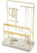 simplywire - Jewellery Stand - Necklace & Earring Organiser with Bracelet Holder - Gold with White Tray