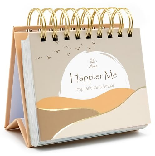 Motivierender Kalender – Täglicher Flip-Kalender mit inspirierenden Zitaten – inspirierende Geschenke für Frauen, Büro-Dekoration für Frauen, Bürodekoration