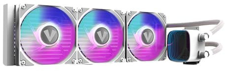 Vida Aquilo 360mm ARGB Liquid CPU Cooler, 3x ARGB PWM Fans, Infinity Mirror RGB Pump Head, White