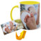 Taza Personalizada Foto Texto Taza Cerámica Diseño Único Desayunos Originales Regalo Original Apta Microondas Lavavajillas Regalo Impresión de Calidad Descuento Por Cantidad (AMARILLO)