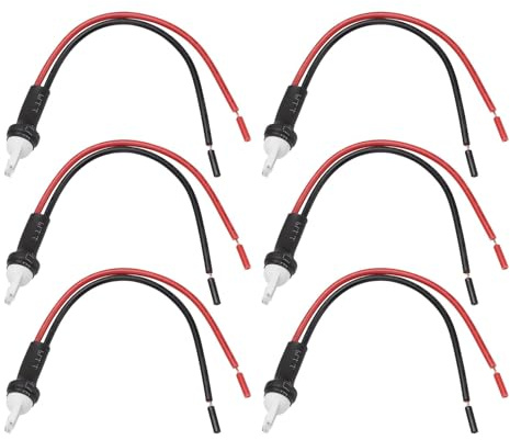 VGOL 6 Stück T10 Steckerbuchse Erweiterter Kabelanschlussstecker Adapterbaugruppe Halter Passend für 194 168 W-5 W-Kabelbaum für Blinker Tagfahrlicht