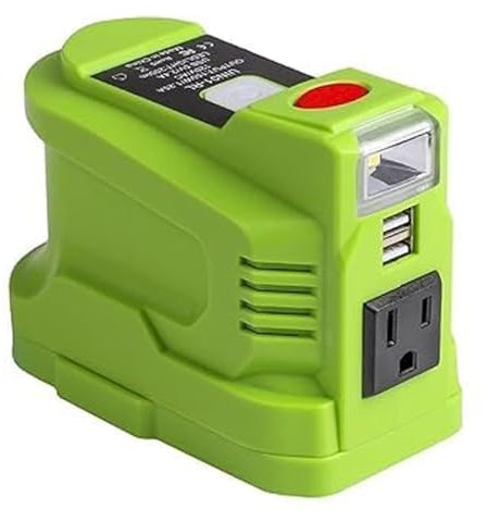 Abatinvo Power Inverter Compatible with Ryobi 18V ONE+ Battery, 150W Inverters Generator Power Source for Ryobi 18V Li-ion Battery, DC 18V to AC 110~120V