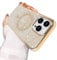 Case for iPhone 15 Pro Max, Phone Case [Compatible with MagSafe] Diamond Glitter Scratch Resistant Sparkle Bling Soft Skin Silicone [Protective Case] Case Cover for iPhone 15 Pro Max - Gold
