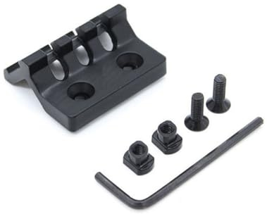 HOUSON 45° Picatinny-Schiene Adapter, Picatinny Schiene Adapter Montageschiene schiene Rail Mount Basis Airsoft für M4 AR15 ZW-75