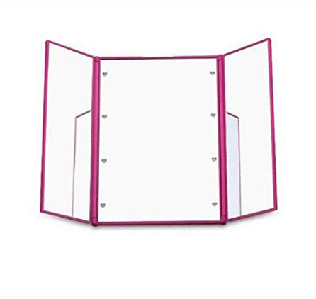 YJYJY Espejo de Maquillaje portátil Plegable con luz LED, Espejo de Bolsillo Compacto, luz LED portátil, Luces de tocador