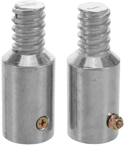 PRETYZOOM Silver Aluminium Alloy Threaded Broom Handle Tip Repair Kit, Easy Installation, for Wooden and Aluminium Poles, Indoor and Construction Use,