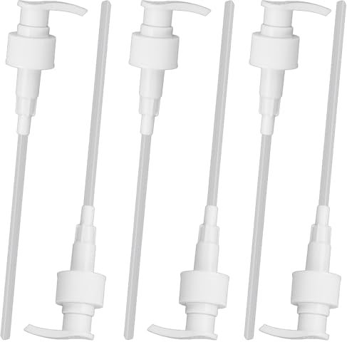 Lot de 6 Pompes Doseuses Sirop - Distributeur Liquide Précis pour Alimentation et Cosmétique - Pompe Bidon Réutilisable - Blanc - Compatible Bouteilles 28/410 et 30mm