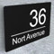 House Numbers Plaques Door Number Plaques for Wall House Sign Plaque Number Door Sign 195mm X 130mm (Design 9)