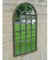 42cm Round Arched Window Style Indoor Outdoor Mirror Garden Grey Shabby Chic Style