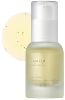 mixsoon Bean Essence 20ml | 2-in-1 Gentle Liquid Exfoliant & Hydrating Serum for Glass Skin, Fermented Soybean Extract for Smooth Texture & Pore Care