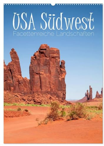 USA Südwest Facettenreiche Landschaften (Wandkalender 2026 DIN A2 hoch), CALVENDO Monatskalender: Eindrucksvolle Naturschauplätze entdecken (CALVENDO Natur)