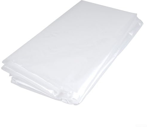 ZWEquipint Film de protection en polyéthylène transparent pour serre de jardin - Bâche de protection en plastique imperméable pour plantes (2 m x 10 m)