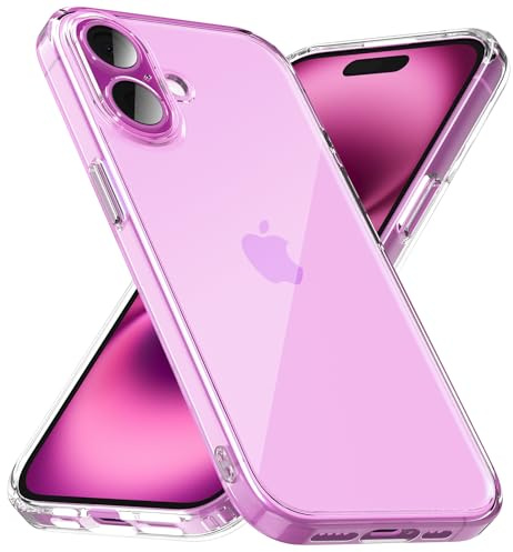 caslord Hülle Kompatibel mit iPhone 16, weiche TPU Transparent Stoßfest Schutzhülle Durchsichtige Kratzfest Handyhülle Case Cover