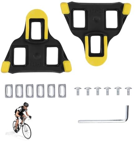 SPD Cleats,SPD Pedale,Fahrradschuhe Cleats,Klapppedale Pedalplatten Fahrradzubehör Set Bike,Fahrrad Ersatzcleats Set,Kompatibel mit Shimano SPD-Sl-Pedalen,Sportpedale für Rennräder,Rennradschuhen
