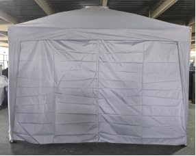 Carpa Plegable 3x3 m Impermeable Profesional, Cenador Jardín Con 4 Paredes Laterales, Ventanas y Puerta, Estructura De Acero Reforzado, Gazebo Comercial Para Eventos, Ferias, Camping, Mercado y Terraz