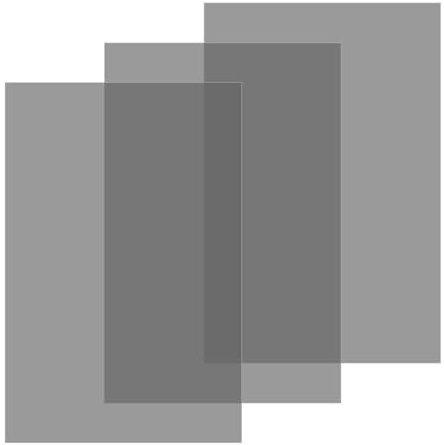 3 pellicole polarizzanti da 30 x 20 cm, autoadesive, lineare | Filtro polarizzatore lineare autoadesivo per schermo e fotocamera, ideale da tagliare e per diverse applicazioni