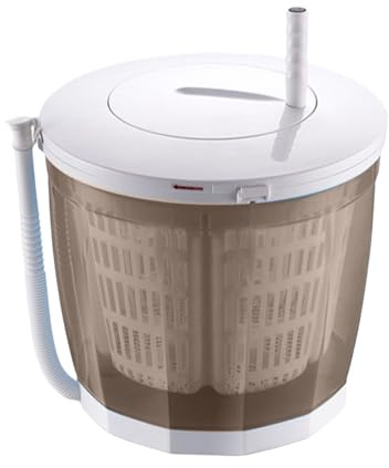 Shuade Lavadora de ropa manual con secadora de centrifugados desmontables, lavadora ligera, limpiador de ropa portátil para uso en camping, lavadora manual portátil