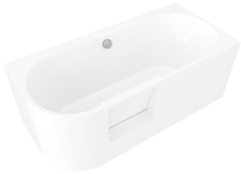 PORTAS Rechts Badewanne mit Tür, 160x75x60cm, Weiß