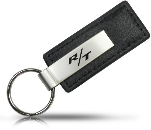 AG Dodge R/T Black Leather Key Chain