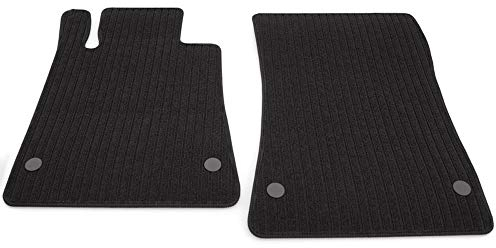Fußmatten passgenau für Mercedes SLK R170 Facelift 2001-2004 Original Qualität Ripsmatten Automatten 2-teilig Schwarz Autoteppich