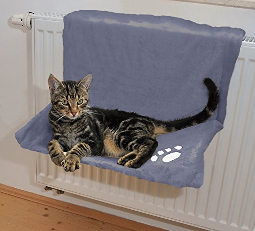 S. Rohrschneider e.K. Silvio Design Katzen-Heizkörperliege, Uni blau
