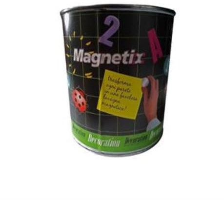 Decoration - Vernice Magnetica Nera 500 ml, Pittura per Interni Adatta per Porte, Mobili e Pareti, Rende le Superfici Magnetiche e di Colore Nero, Utile per Applicare Magneti e Calamite sui Muri