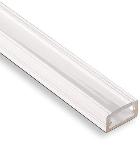 SOTECH 10 Stück LED Profil-11 Weiß Aufbauprofil 2000 x 14 x 7 mm | mit klarer Abdeckung