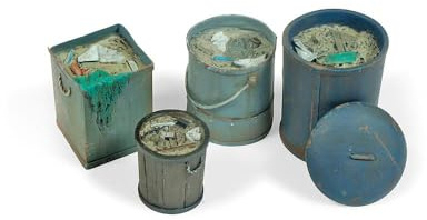 Vallejo Scenics - 1:35 Assorted Garbage Bins 2