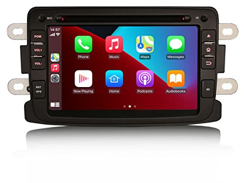 8 Core Android 13 Car Stereo for Renault Dacia Duster Logan Sandero Dokker 7 Inch Car Radio DVD Player Support Wifi 4G Bluetooth Sat Nav DSP Carplay Mirror Link DAB+ TPMS SWC OBD