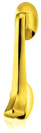 XFORT® Door Knocker Polished Brass, Victorian Scroll Door Knockers for Front Door, Elegant Front Door Furniture with a Modern Stylish Design, Perfect for Alerting You of Visitors to Your Home