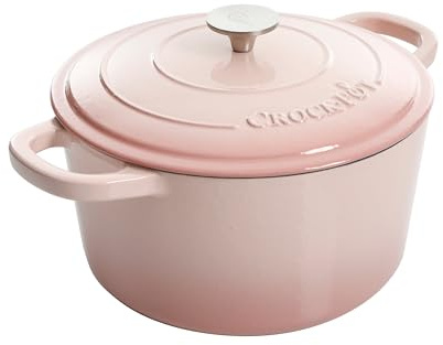 Crock-Pot Artisan Round Enameled Cast Iron Dutch Oven, 7-Quart, Pistachio Green