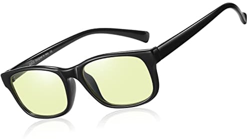 DUCO Blaulichtfilter Brille Herren Computerbrille,Anti-Blaulicht Brille Gaming Brille für PC/TV/Handy Bildschirmbrille UV-Schutz 8016