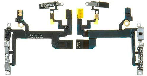 Flex Cable Repair Parts Replacement compatible with iPhone SE, (start button, side buttons, with microphone)