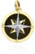 GioiaPura Ciondolo da Donna Collezione Oro 375. Ciondolo Rosa dei Venti Realizzato in Oro Giallo 9kt. Peso: 1,1 g Circa. La referenza è gp9-s250956