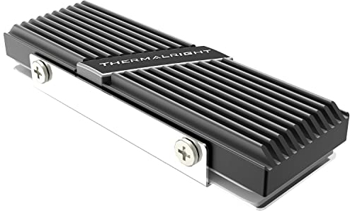 Thermalright TR-M. 2 2280 TYP A B 2280 Kühlkörper für SSD Kühlung M.2 2280 Kühlkörper, Aluminium, mit 2 Wärmeleitfähigkeit, Desktop High Performance SSD Kühler, Schwarz
