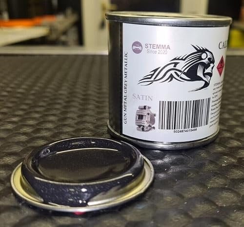 STEMMA® BRAKE CALIPER PAINT GUN METAL GREY METALLIC HIGH TEMPERATURE 125ml SATIN