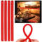 Oven Rack Covers-4 pcs Protectors, Silicone Shields, Heat Resistant Guards Child Safety Protection Toaster Baking Edge Shields - Against Burns and Scars (Red)