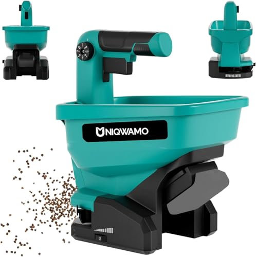 Uiqwamo Grass Seed Spreader for Makita 18V Lithium-Ion Battery,Grass Seeds, Rock Salt and De-icer Out-Doors
