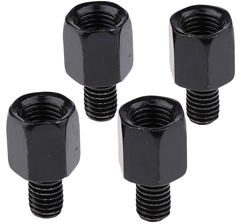 JOCXZI Motorradspiegel Adapter - 4Pcs M10 auf M8, M10 auf M10 Linksgewinde/Rechtsgewinde, Motorrad Rückspiegel Adapter Roller Schrauben für Moped Roller Motorrad Spiegel Adapter Gewinde Adapter
