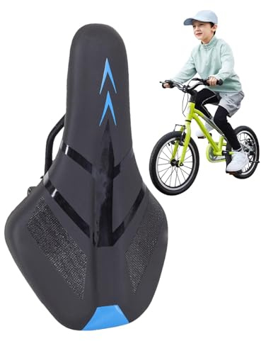 Rennradsattel | Bequemer Sattel für Kinderfahrer | Gepolsterter Bikersitz für Kinder Komfort, weiches Fahrradsitzkissen, Outdoor- und Indoor-Fahrradsitz