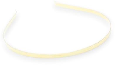 Diadème plat en métal fin 5 mm (doré)