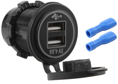 Sirxlevcy 5V 4.8A Doble USB Zócalo del Cargador De Corriente De Adaptador para 12V 24V Coche Nave RV
