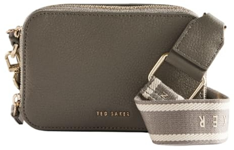 Ted Baker Leather cross body bag shoulder bag Stunna Mini Webbing Crossbody Bag Mid - Grey gray