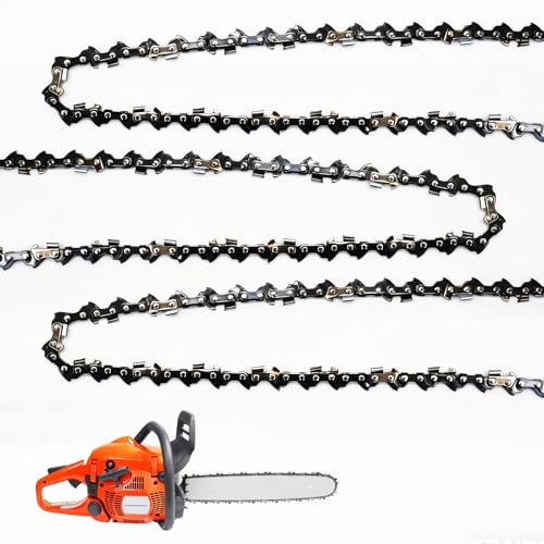 Confezione da 3 catene per motosega da 20, LP 1,3 mm, 72TG, adatte per Husqvarna 455 Rancher, 460 Rancher, 450 Rancher, ricambio per motoseghe con lama da 20 (20 72TG 3/8 LP 455 Rancher)