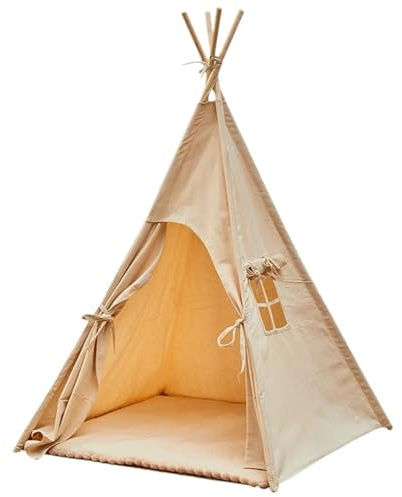 Tipi Zelt für Kinder Tragbares Tipi-Zelt, großes Spielhaus for Kinder, Wigwam, Raumdekoration